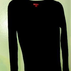 Merona (M)black ladies long sleeve sweater